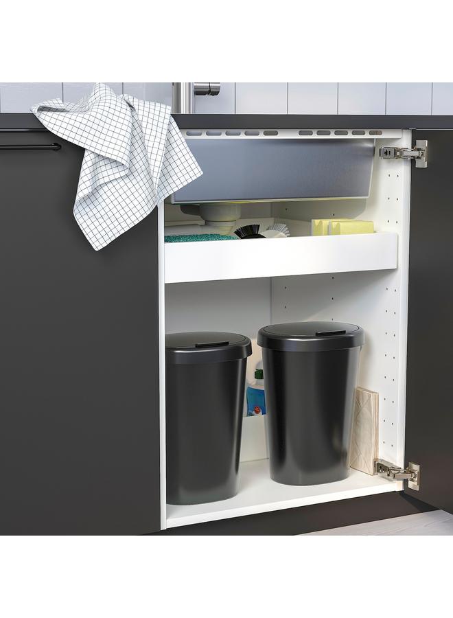 erorex Bin with lid, black, 8 l - Image 3