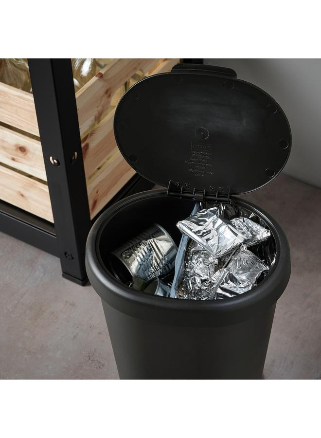 erorex Bin with lid, black, 8 l - Image 4