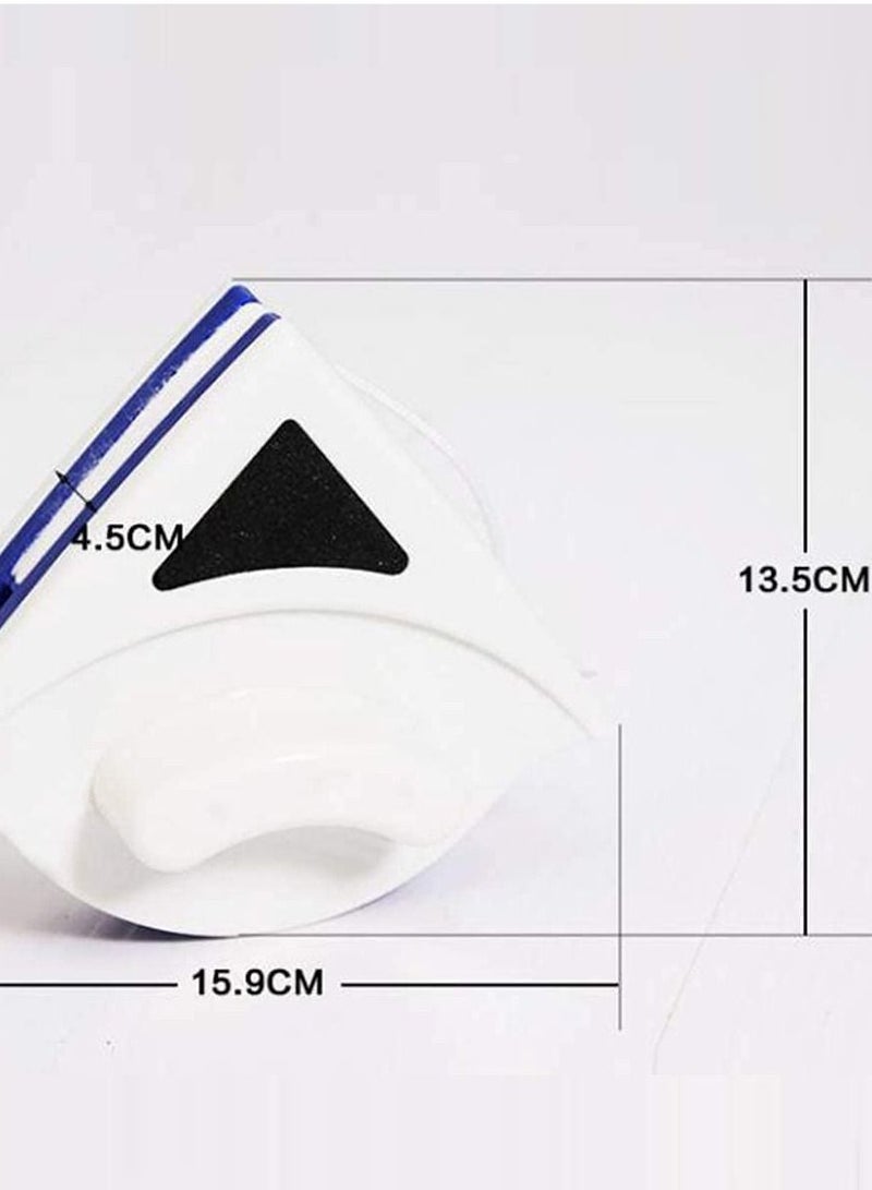 جينيكست منظف نوافذ ممسحة زجاجية مغناطيسية مزدوجة الجانب ، فرشاة تنظيف الأسطح ، أدوات تنظيف مثلثة للنوافذ الزجاجية للمنزل المرتفع - Image 2