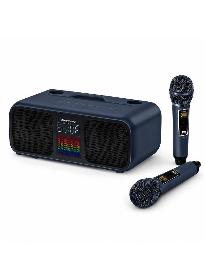Smartbarry S39 Pro Wireless Karaoke Speaker System with 2 Mics | Powerful Bluetooth Party Speaker with Deep Bass, RGB Lighting Effects, USB/TF Card Slot, Long Battery Life, Portable Music Speaker - Image 1