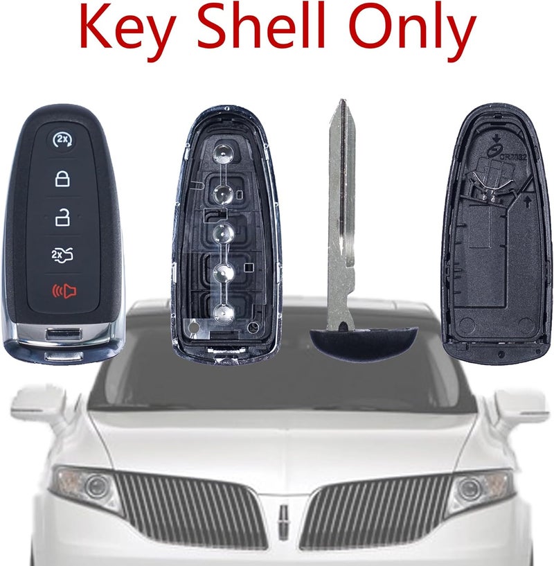 MechanMagic Key Fob Shell Cover for Ford Explorer Edge Flex Expedition Focus Taurus Maverick Lincoln Navigator MKS MKT MKX 2011-2020 Keyless Entry Remote Control Case Replacement 5 Buttons - Image 4