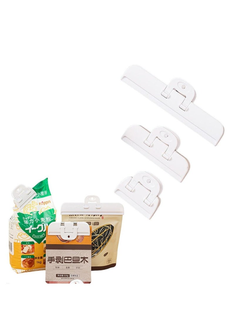 Loquat 6Pcs Sealing Clips for Food and Snack Bag, Food Fresh Keeping Clips,Reusable Chips Bread Bag Clamp Sealer - Image 1