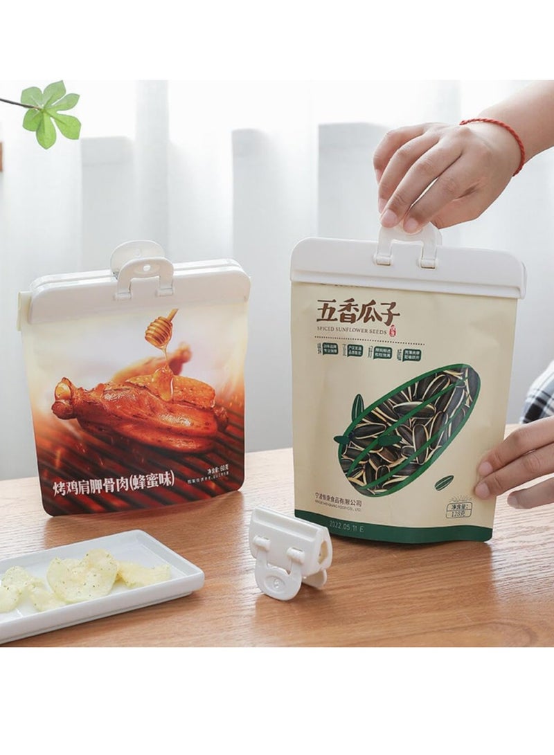 Loquat 6Pcs Sealing Clips for Food and Snack Bag, Food Fresh Keeping Clips,Reusable Chips Bread Bag Clamp Sealer - Image 5