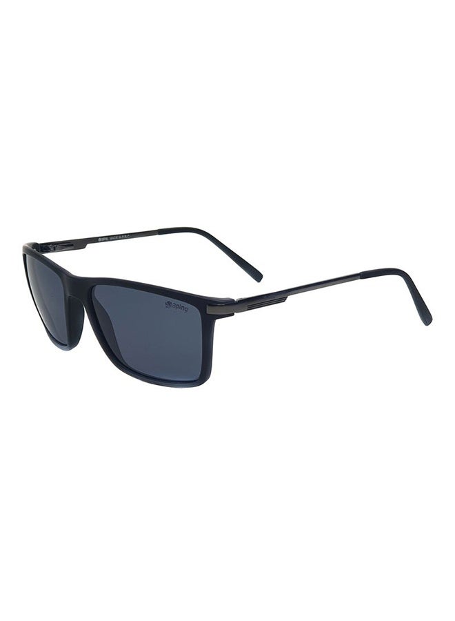 Aping AP678 C3 Matte Black Rectangular Sunglasses - 53mm Smoke Lens - Image 2