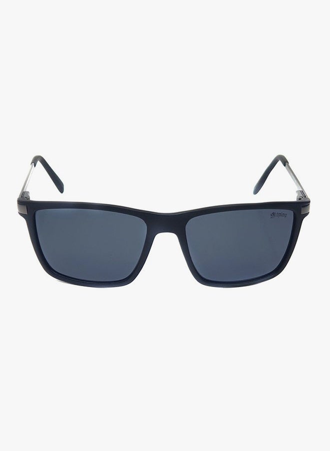 Aping AP678 C3 Matte Black Rectangular Sunglasses - 53mm Smoke Lens - Image 1