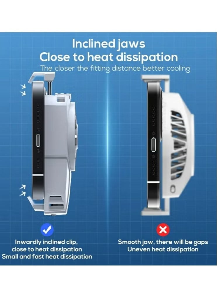 Memo DLA3 Digital Display Cooling Fan Radiator Semiconductor Phone Cooler | Advanced Heat Dissipation for PUBG & Mobile Gaming | Fast Cooling System with Real-Time Temperature Display | Lightweight & Portable Smartphone Cooler for Extended Gaming Sessions - Image 3