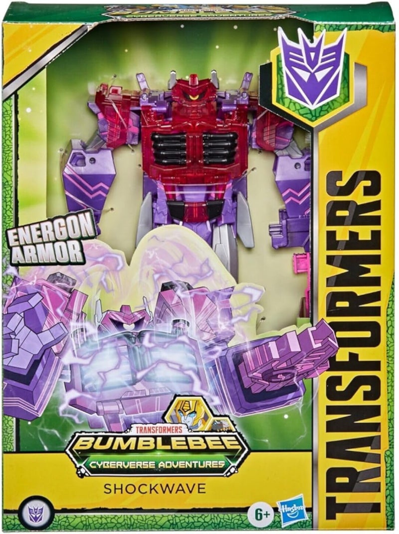 TRANSFORMERS Toys Cyberverse Ultimate Class Shockwave Action Figure - Combines with Energon Armour to Power Up - for Kids Ages 6 and Up, 9-inch