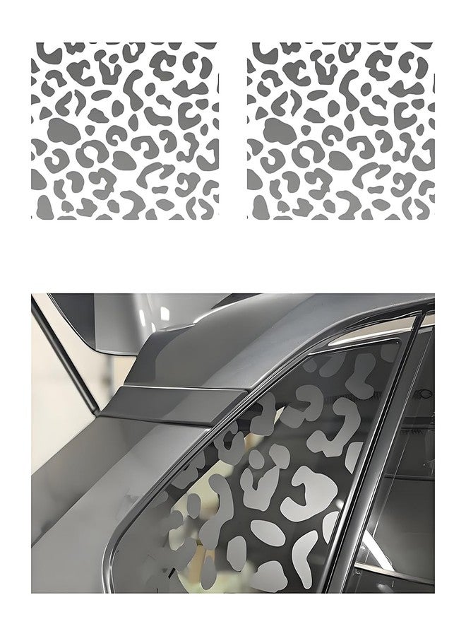 Sandfren Leopard Cheetah Car Side Window Decals, 2PCS Vinyl Leopard Cheetah Vehicle Rear Quarter Sticker, Automotive Exterior Decoration Paster Accessories, Universal for SUV Sedan Truck - Image 1