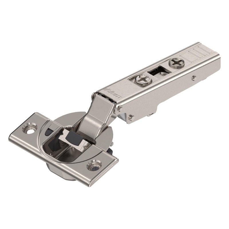 Blum Clip top BLUMOTION Hinge Kit (1 Kit), Full Overlay, 110Â° Opening Angle, Steel, Soft Close Euro-Style Hinges with Clip Mounting Plate for Frameless Cabinets - Image 4