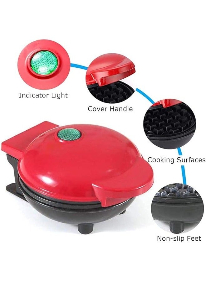 Mini Electric Waffle Maker Portable Sandwich Breakfast Maker Baking Cake Waffle Maker Multifunctional Household Appliance Cake Baking Supplies - Image 3