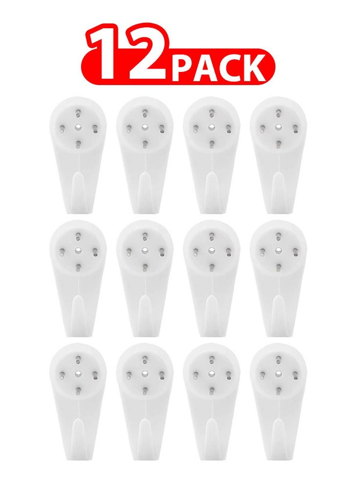 MARGOUN 12 Pack For Concrete Wall Hanging Hooks with Invisible Nails Large - Image 1