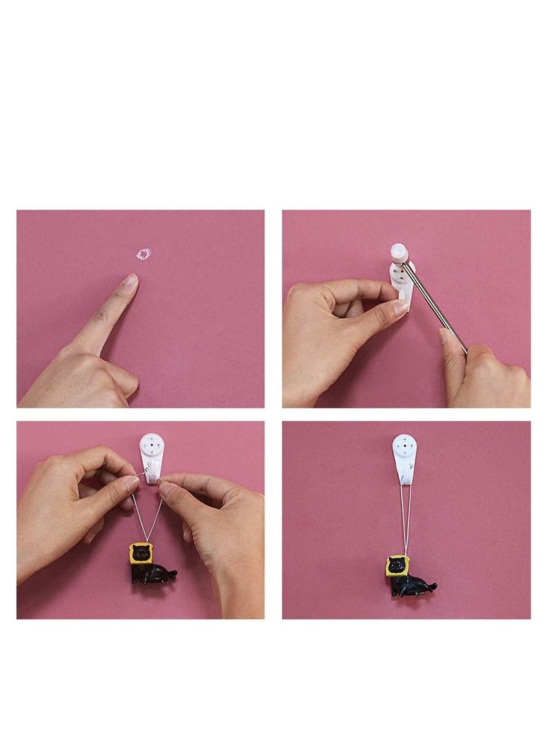 MARGOUN 12 Pack For Concrete Wall Hanging Hooks with Invisible Nails Large - Image 5