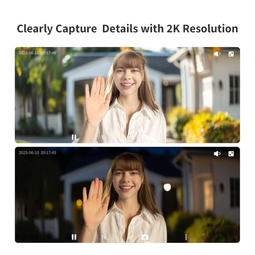 Aqara Smart Doorbell Camera G410 with Chime, 2K, HomeKit Secure Video, 2-Way Audio, Built-in Matter Hub, Wireless/Wired, Supports Apple Home, Alexa, Google, Home Assistant, 2.4G/5GHz Wi-Fi, Black - Image 4