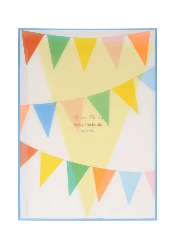 Meri Meri Bright Tissue Flag Garlands