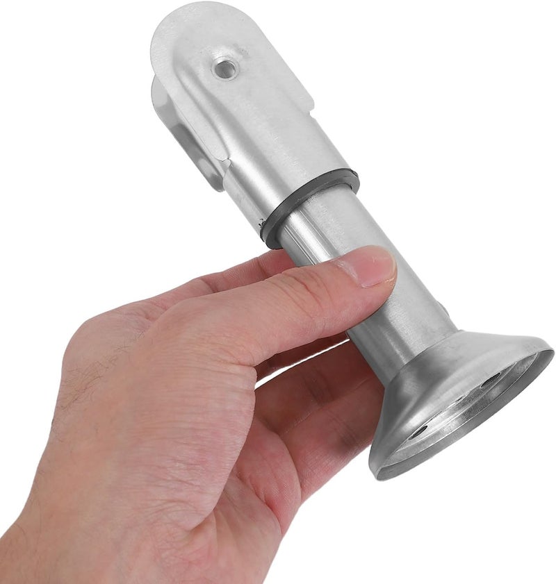 Generic 4pcs Commercial Bathroom Partition Support Feet Stainless Steel Restroom Partition Hardware Toilet Stall U Bracket Urinal Divider Leg Bracket Fittings - Image 4