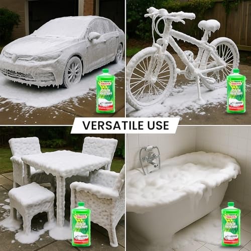 Waxpol Heavy Duty Car & Bike Shampoo Snow Foam Concentrate 1:150 (300 Ml) for Snow Foam & Bucket Wash - Image 4