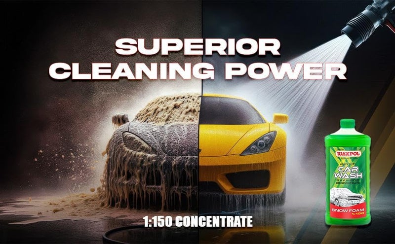 Waxpol Heavy Duty Car & Bike Shampoo Snow Foam Concentrate 1:150 (300 Ml) for Snow Foam & Bucket Wash - Image 5