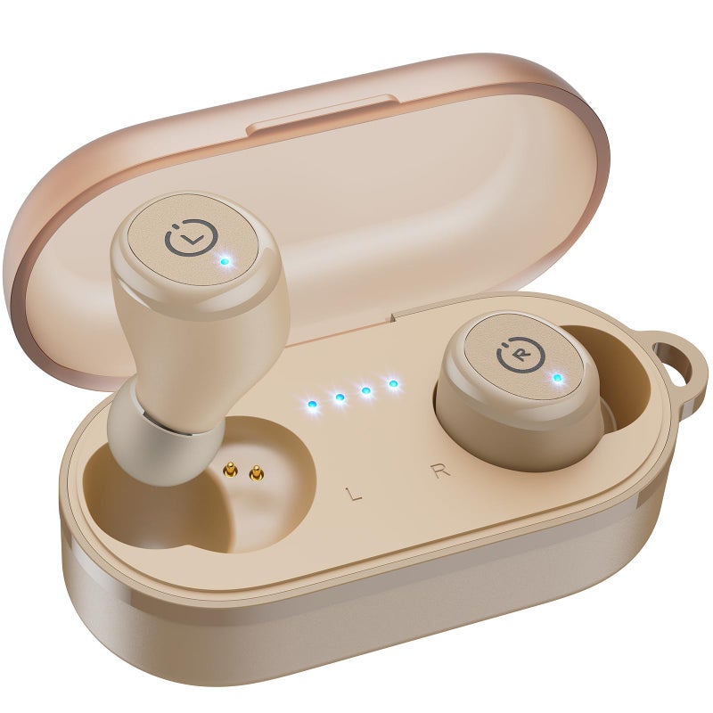 TOZO T10 (الإصدار المريح) سماعات أذن لاسلكية بلوتوث 5.3، سماعات رأس مع تخصيص EQ عبر التطبيق، تصميم مريح، 55 ساعة من وقت التشغيل، علبة شحن لاسلكية، صوت مقاوم للماء IPX8، سماعة داخل الأذن، الإصدار الجديد 2024 - Image 1