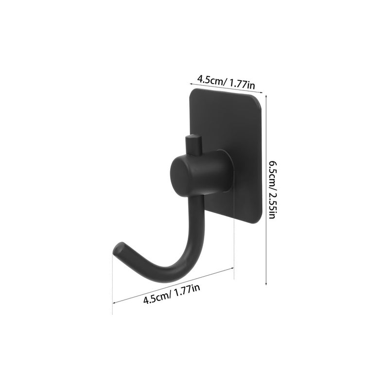 Stainless Steel Self Adhesive Wall Hooks 2 Pack Waterproof Heavy Duty Towel Coat Hangers For Bathroom Home - Image 3
