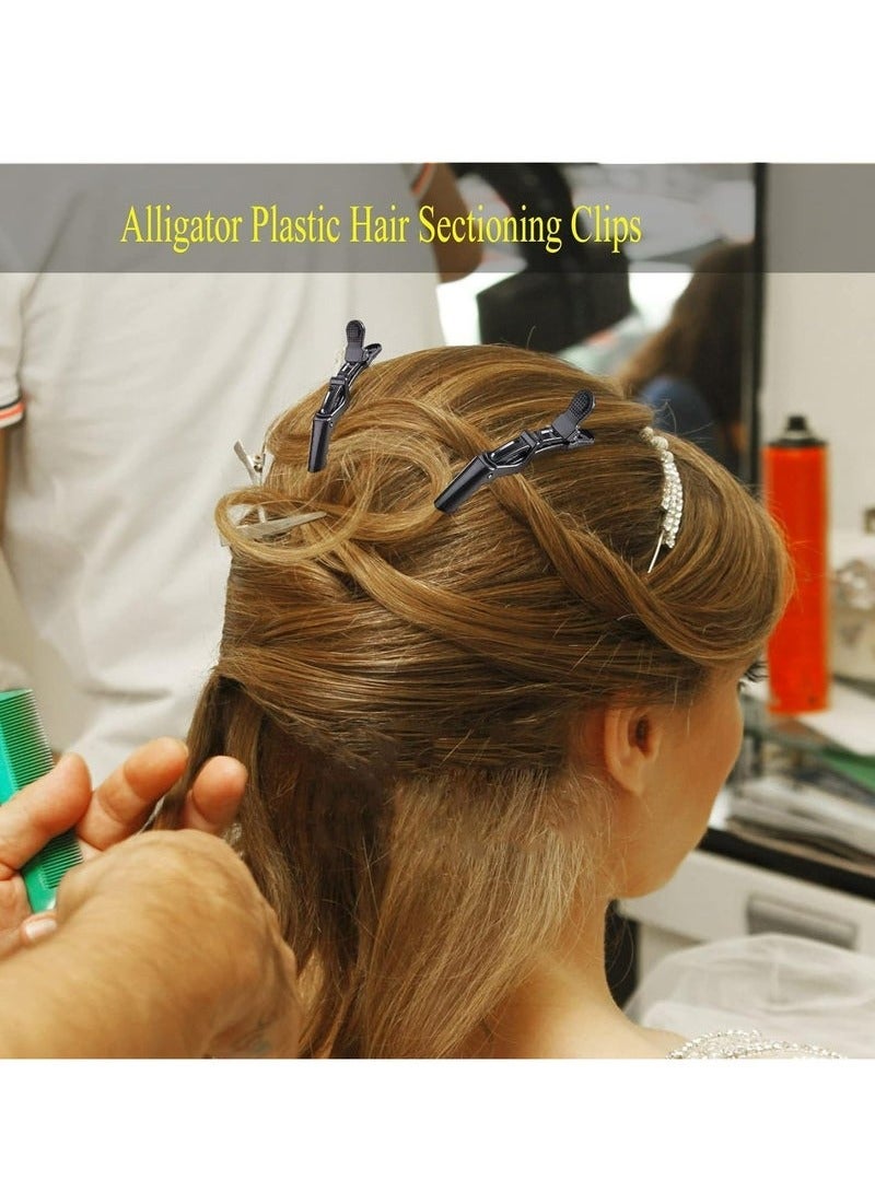 6 حزم من شرائح الشعر الأسود: شرائح الشعر الصالون Velcro، التصميم والشرائح، صالون الجودة. - Image 4