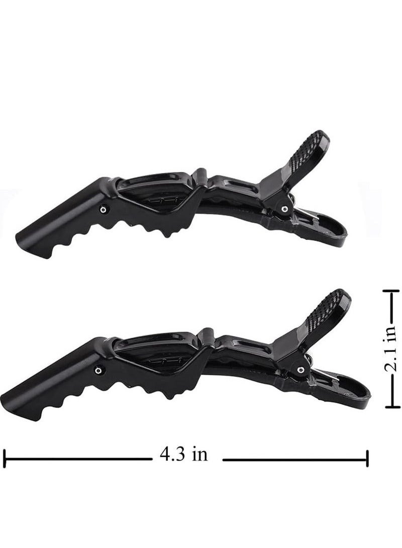 6 حزم من شرائح الشعر الأسود: شرائح الشعر الصالون Velcro، التصميم والشرائح، صالون الجودة. - Image 3