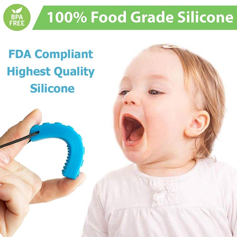 seeway Chew Necklace Sensory Chew Necklace Bundle for Kids with Teething ADHD Autism Biting Needs Oral Motor Chewy Teether Silicone Necklace Made from Food Grade Silicone Safety for BoysGirls5 PCS - Image 2