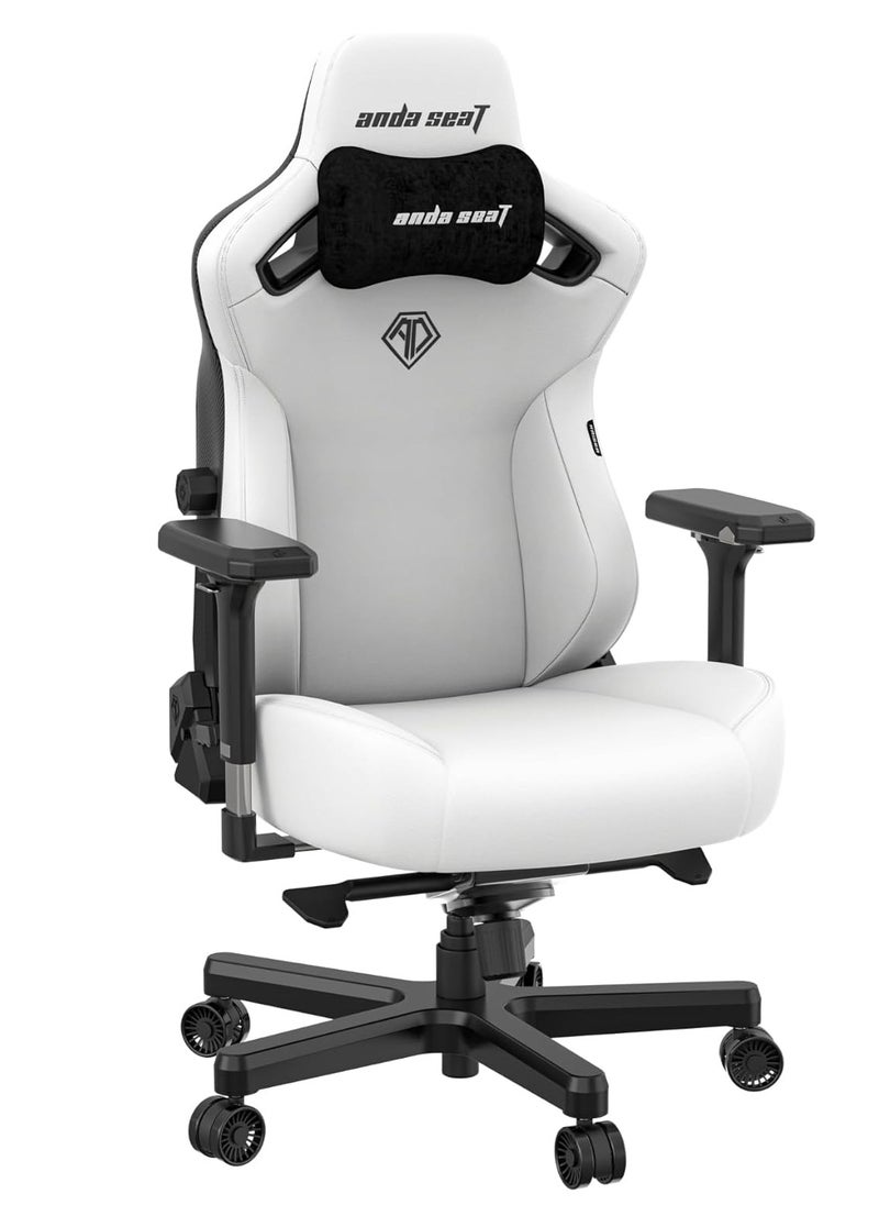 Anda Seat - AndaSeat Kaiser 3 Series Premium Ergonomic Gaming Chair , CLOUDY WHITE | AD12YDC-XL-01-W-PV/C - Image 1