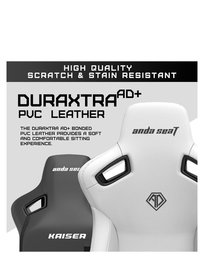 Anda Seat - AndaSeat Kaiser 3 Series Premium Ergonomic Gaming Chair , CLOUDY WHITE | AD12YDC-XL-01-W-PV/C - Image 1