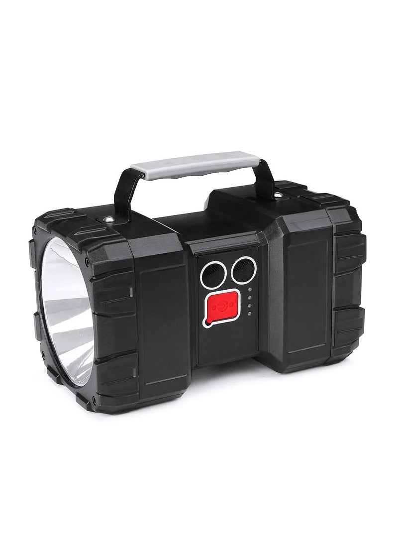 Multifunctional Rechargeable LED Searchlight W844 – 10000mAh Battery, 800m Range, Floodlight  Spotlight Modes, USB Charging Emergency Light Torch Camping Light W844 - Image 1