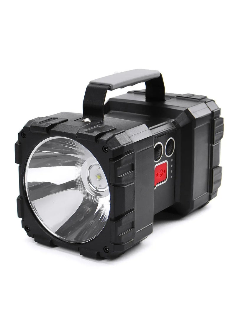 Multifunctional Rechargeable LED Searchlight W844 – 10000mAh Battery, 800m Range, Floodlight  Spotlight Modes, USB Charging Emergency Light Torch Camping Light W844 - Image 2