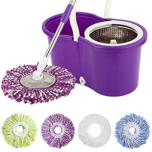 YWSHF 5 Replacement Mop Micro Head Refill for 360° Spin Magic Mop-Microfiber Replacement Mop Head-Round Shape Standard Size - Image 5