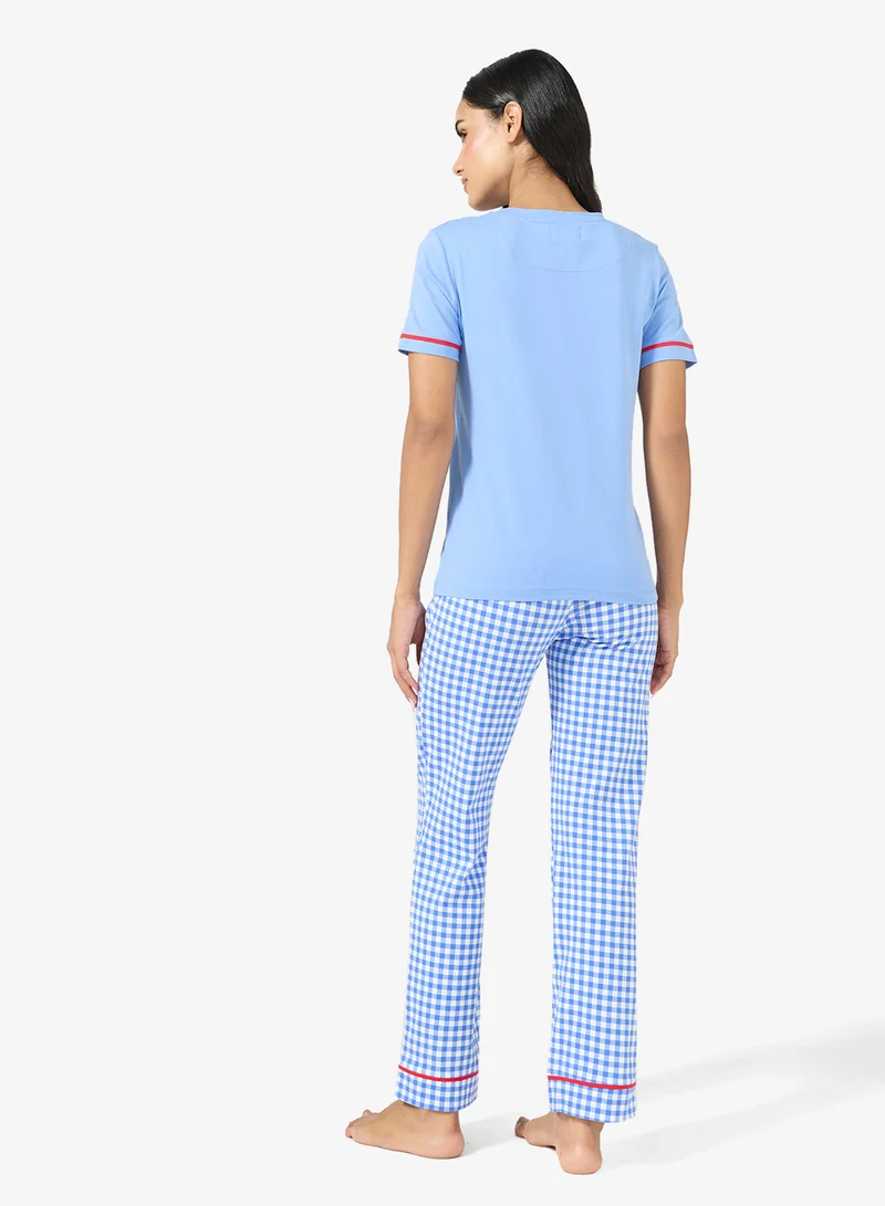 Ginger Graphic T-shirt & Pyjama Set