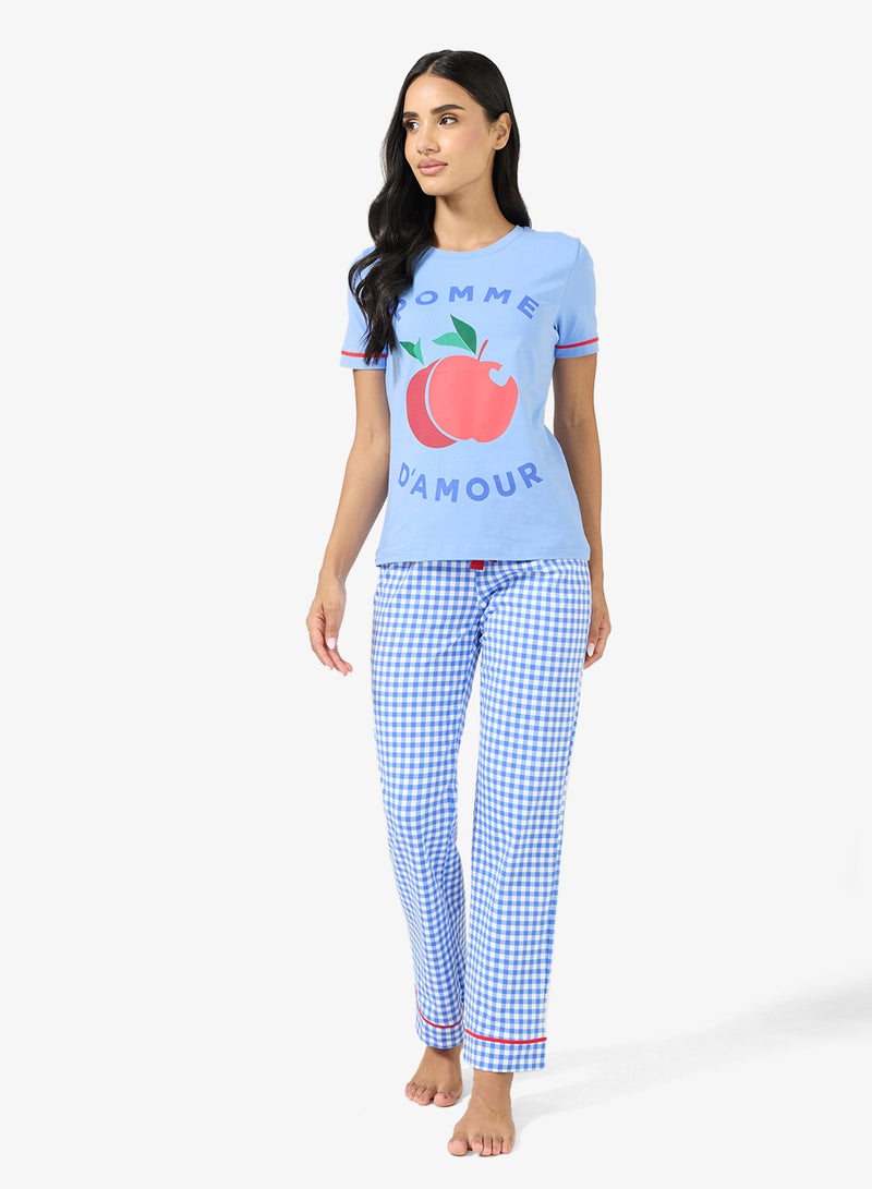 جينجر طقم تي شيرت وبنطلون بيجامة برسومات - Image 5