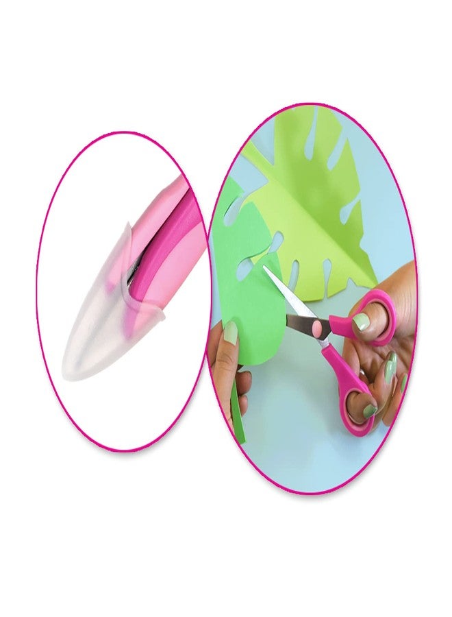 Multicraft Crafter's Soft-Grip Scissors Toolkit Set of 4 - Pink - Embroidery, Craft, Fine Tip, and Thread Snipper - Image 3