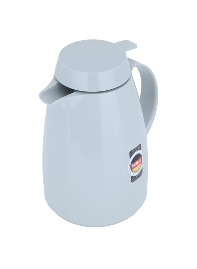 Helios thermos, 1 liter, thermal glass inner container, plastic outer shell - gray - Image 2