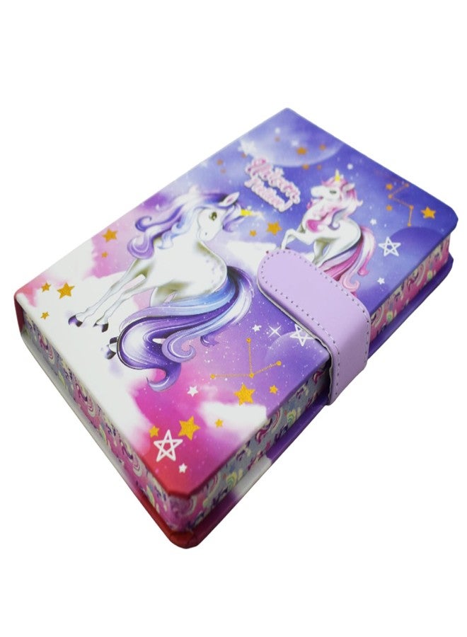 Asera دفتر يوميات أسيرا الجميل بتصميم وحيد القرن مع إغلاق مغناطيسي للأطفال والفتيات (قطعة واحدة) - Image 2