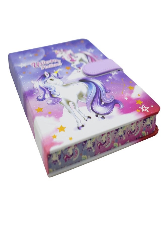 Asera دفتر يوميات أسيرا الجميل بتصميم وحيد القرن مع إغلاق مغناطيسي للأطفال والفتيات (قطعة واحدة) - Image 5