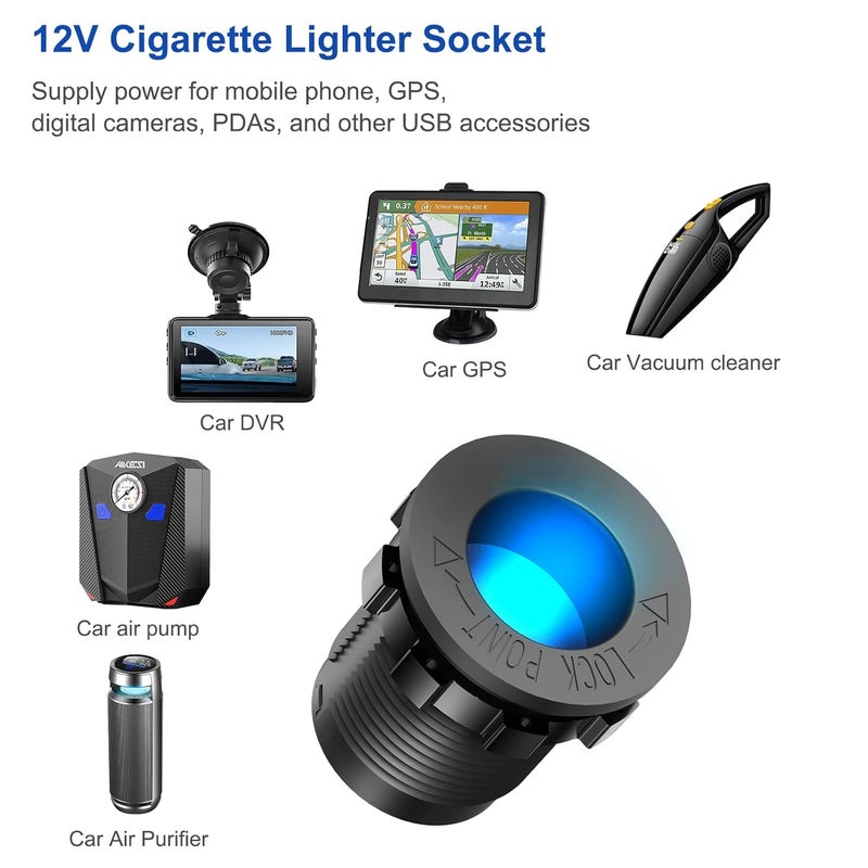 Hapytrip 12V USB Socket with Dual QC3.0 and PD3.0 Ports - Image 4