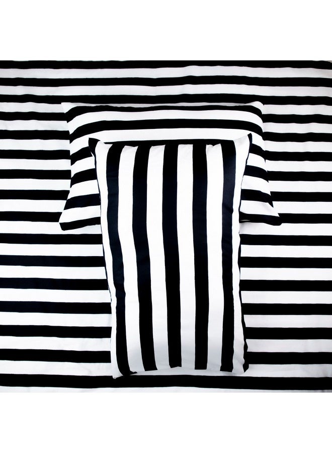 Home Box Malta 3-Pieces Stripe Printed Cotton Twin Duvet Cover Set 150 x 220 cm  - Image 3
