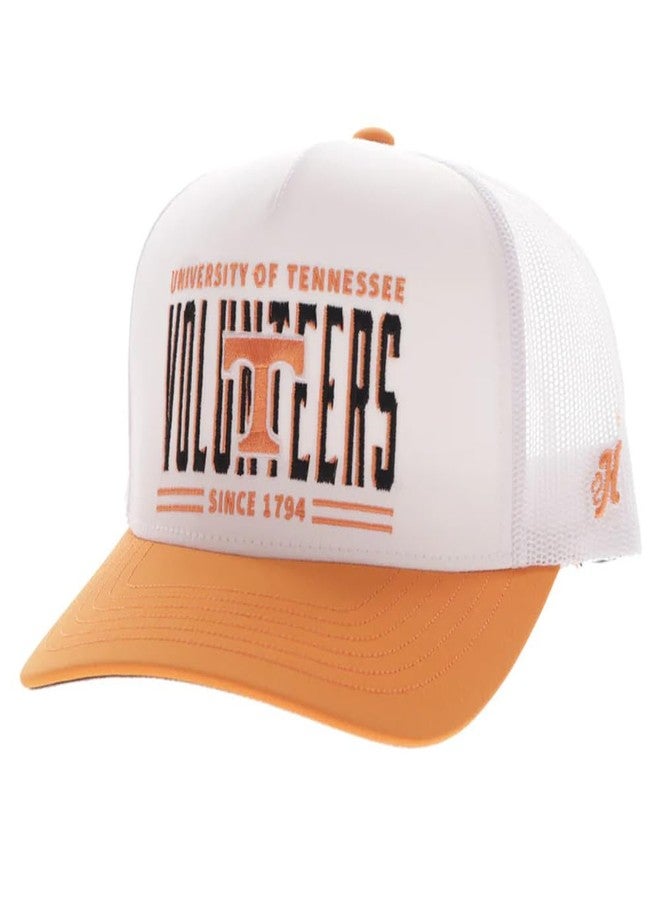 HOOEY Men's University of Tennessee Officially Licensed Collegiate Adjustable Snapback Hat (US, Alpha, One Size, White/Orange) - Image 1