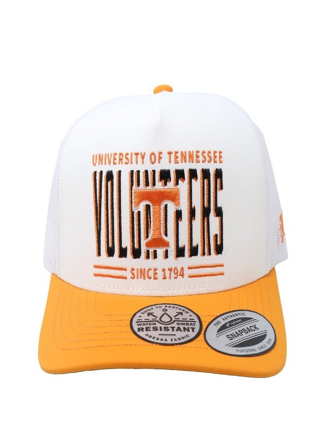 HOOEY Men's University of Tennessee Officially Licensed Collegiate Adjustable Snapback Hat (US, Alpha, One Size, White/Orange) - Image 2