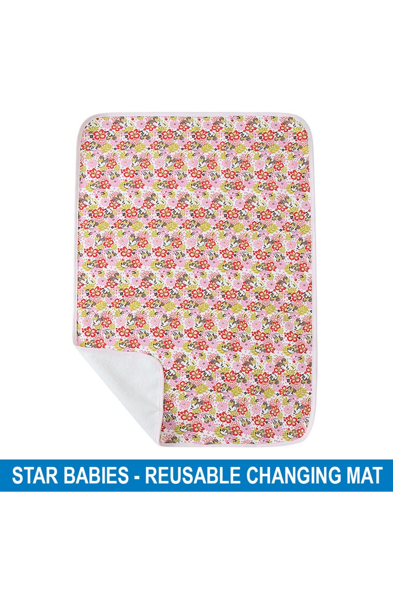 Star Babies - Reusable Changing Mat Flower - Pink - Image 2