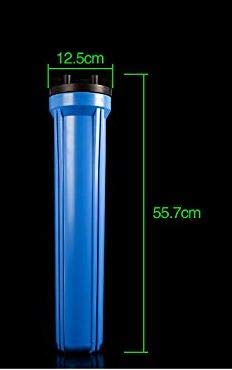 IONIX 20 Inch Slim Housing Pre-Filter For Commercial And Domestic Water Purifier | Usage Up To 300 Liters Per Day (1 Inlet Outlet, Only Housing, Spanner, Plate) Sedimentation, Blue) - Image 5