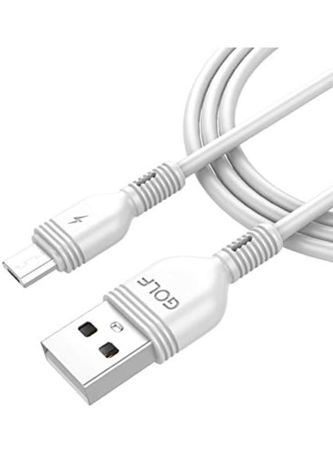GOLF SPACE Dalee GC-75M 2A Micro USB Charging Cable, 1m Length, White - Image 3