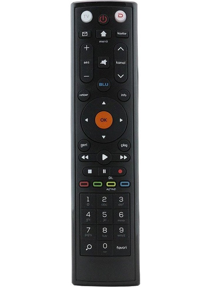 Satellite Remote Control HD Blue New