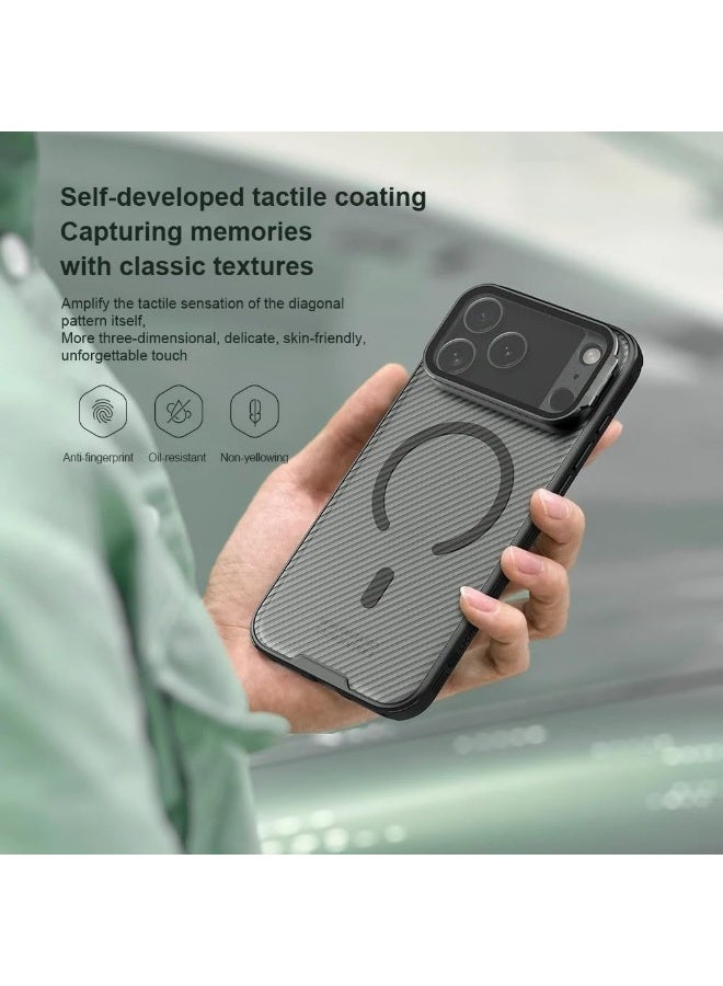 general Magnetic Protective Case for iPhone 17 Pro 【Wireless Charging Compatible】 Transparent Camera Lens Cover with Lens Holder Semi-Transparent Design Shock-Resistant Protective Back Cover - Image 4