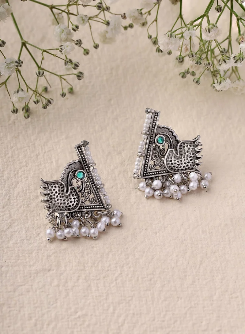 Priyaasi Plated Contemporary Drop Earrings