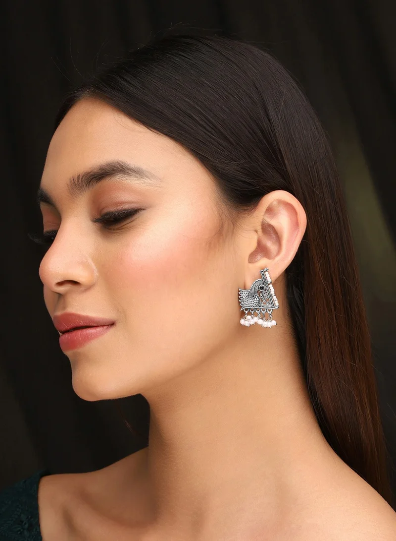 Priyaasi Plated Contemporary Drop Earrings