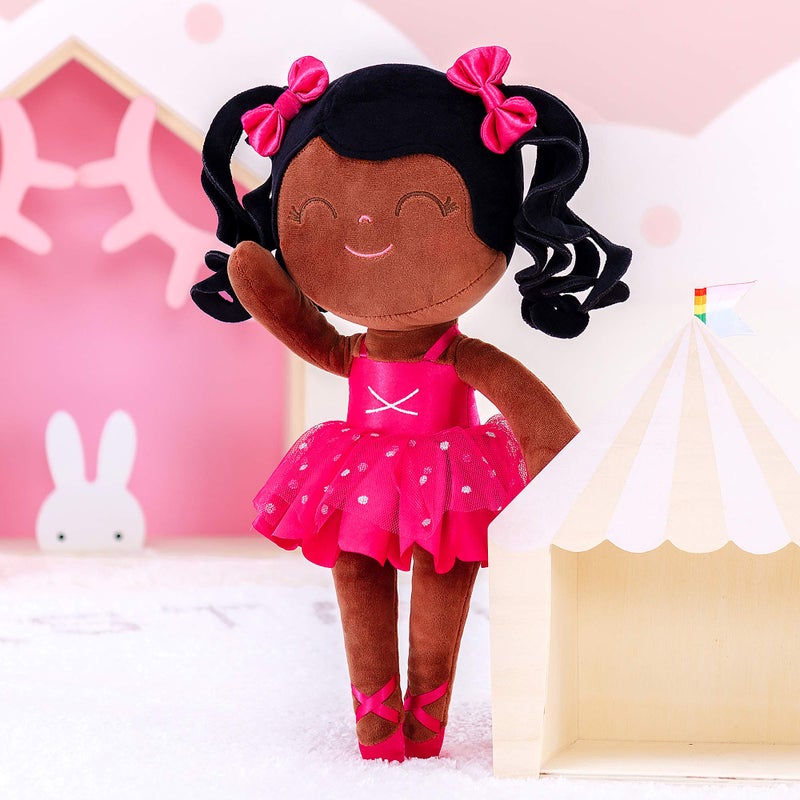 Gloveleya Baby Girl Gifts Dolls Plush Ballerina Doll Bronze Ballet Girl 13 Inch New - Image 3