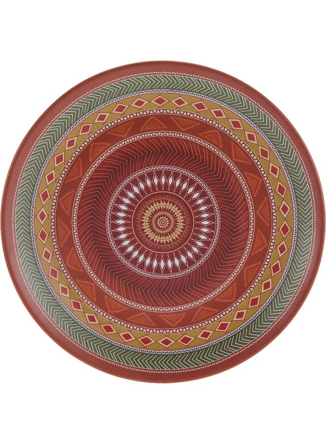 Servewell Servewell Melamine Horeca Tribal Art Persian Round Small Plate 19cm, Multi-Colour  - Image 1